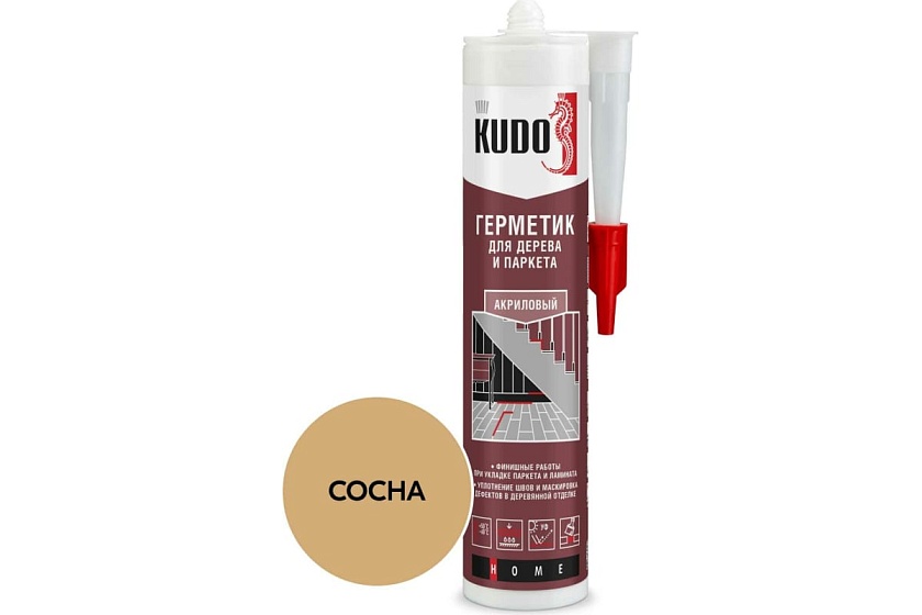 Герметик акриловый для дерева-паркета KUDO сосна 280 мл KSK-315