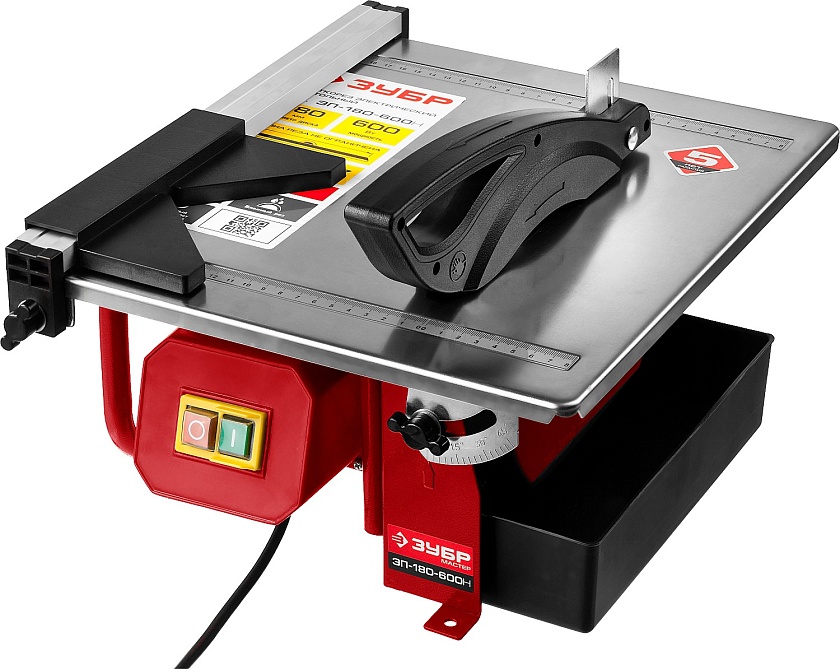 Электроплиткорез  диск 180 мм., глубина реза90*34 мм., 2950 об/мин. 600/ЗУБР Мастер