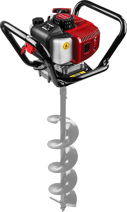 Мотобур(бензобур), d=60-250мм, 52см3, 2 оператора.ЗУБР
