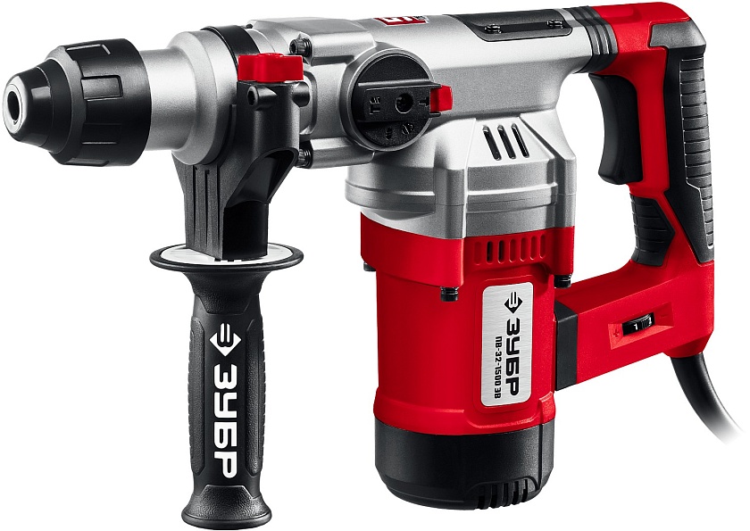 Перфоратор ЗУБР 32 мм, 1500 Вт, SDS Plus, АВТ (ПВ-32-1500 ЭВ)