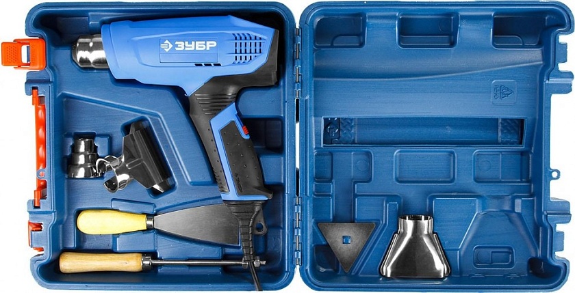 Фен технический ЗУБР 1800 Вт, кейс, Профессионал (ФТ-П1800 К)