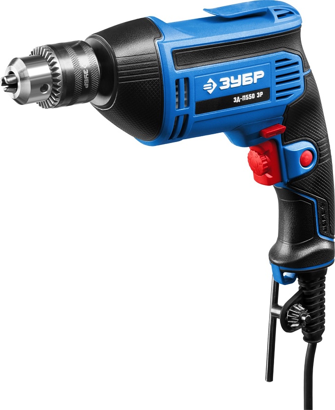 Дрель безударная, ЗУБР 550 Вт, 13 мм, Профессионал (ЗД-П550 ЭР)