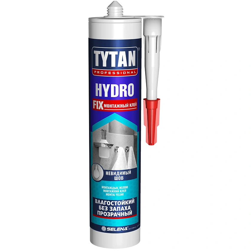 Клей монтаж. TYTAN Professional HYDRO FIX  бесцветный 310 мл. 