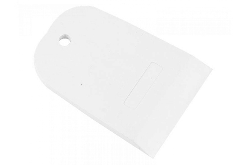 Шпатель резиновый, белый,  100 мм 