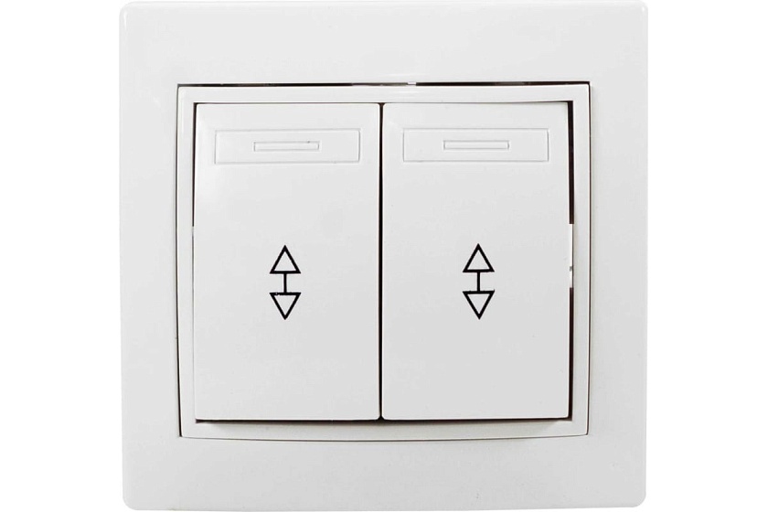 Выключатель 2-х клав. накл. // Jilion